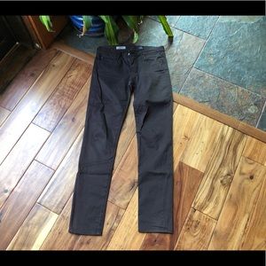 AG Adriano Goldschmied 27 Stilt Cigarette Leg Brown Pants skinny jeans stretch